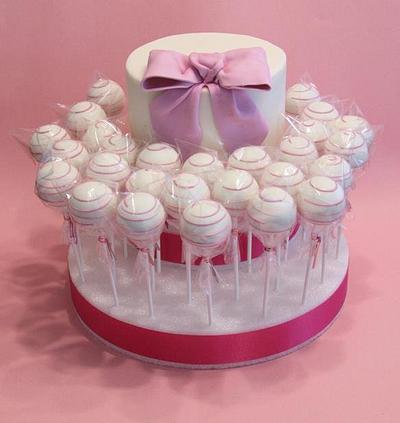 Pink Bow Cake - Cake by SweetAsSugar