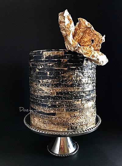 Wafer Paper Fireworks - Cake by Dozycakes
