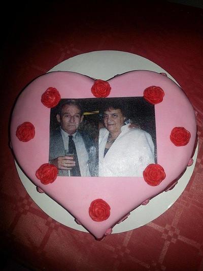 Valentine cake - Cake by becky