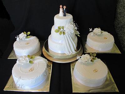 Wedding set - Cake by akve