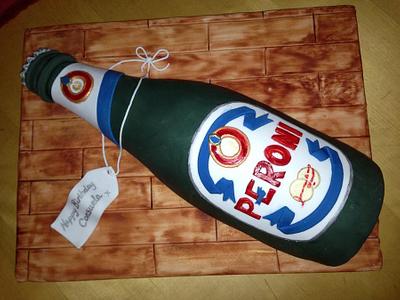 Peroni Bottle - Cake by emma