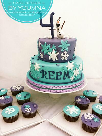 Frozen  - Cake by Cake design by youmna 