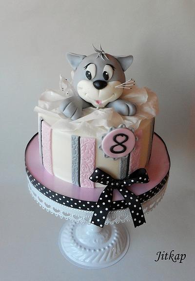 Cat birthdays cake - Cake by Jitkap