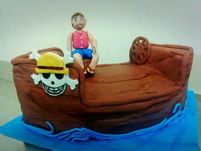 Luffy ... The pirate  - Cake by Sugary Couture