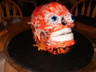 Melting skull - Cake by bekka