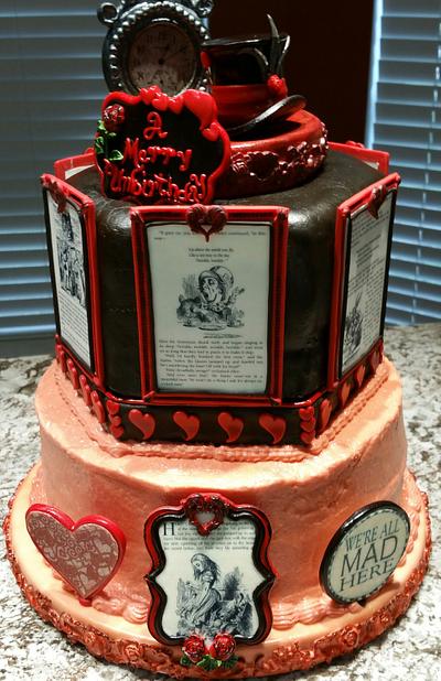 My version of "Alice in Wonderland" for another of my nieces' bdays - Cake by Eicie Does It Custom Cakes