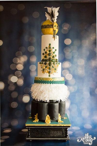 THE GREAT GATSBY-A MODERN WEDDING CAKE - Cake by lecakekraft
