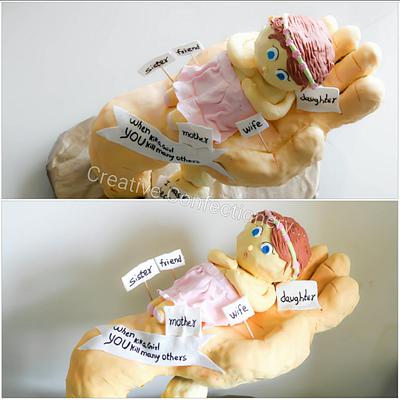 save d girl child - Cake by Creative Confectionery(Trupti P)