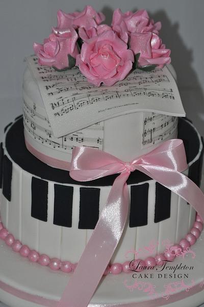 Music & Roses Cake - Cake by Laura Templeton