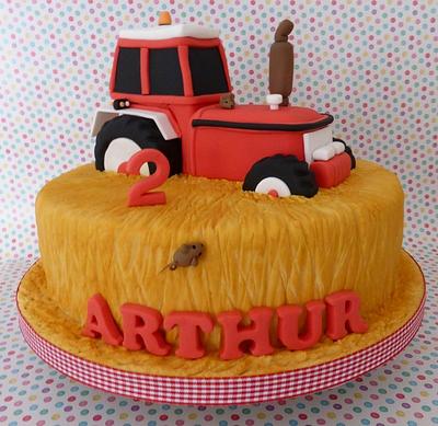 Tractor cake  - Cake by Deborah