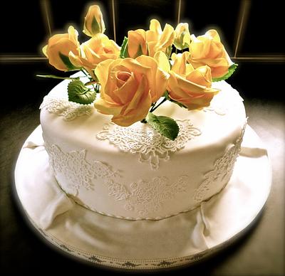 Peace sugar roses cake - Cake by Vanessa 
