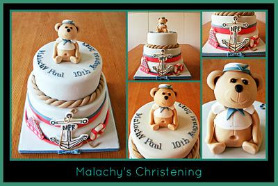christening cake - Cake by Beside The Seaside Cupcakes