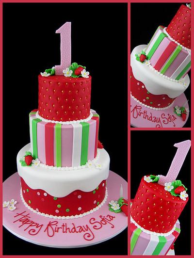 Strawberry Shortcake 1st birthday cake - Cake by InspiredbyMichelle