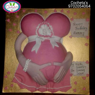 Baby bump cake  - Cake by Deepti