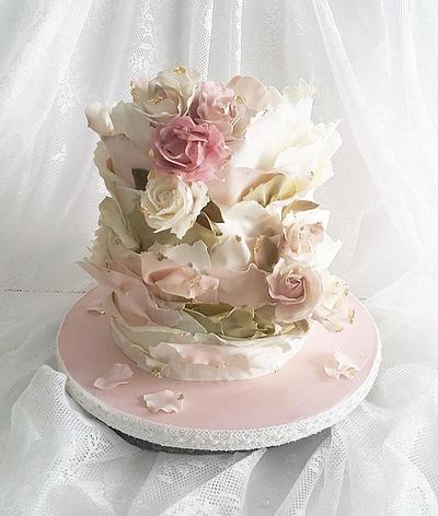 Romantic Ruffles - Cake by Shafaq's Bake House