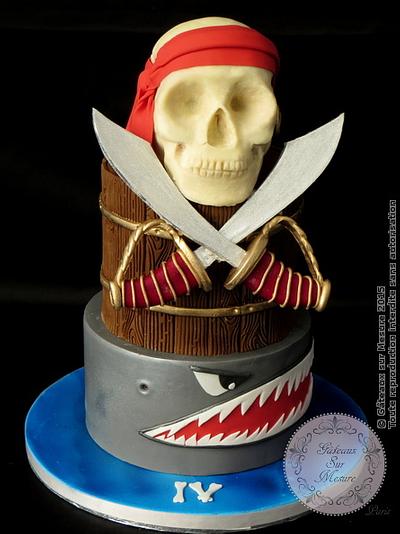 Pirate Skull Cake - Cake by Galina Duverne - Gâteaux Sur Mesure Paris