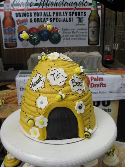 Bumble Bee Shower - Cake by Nicole Marker