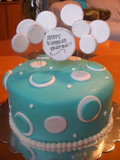 Tiffany Blue Birthday Cake - Cake by SugarCo