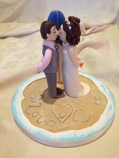 Wedding cake topper - Cake by JanineCakes
