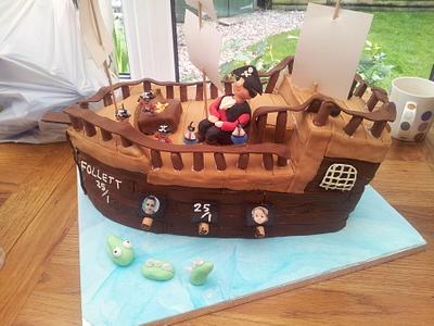 pirate ship - Cake by Lou Lou's Cakes