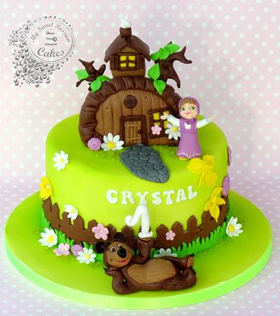 First Birthday "Bear and Masha" - Cake by Beata Khoo