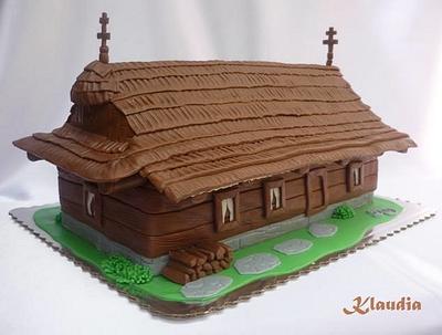 wooden house - Cake by CakesByKlaudia