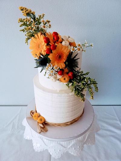 Autumn wedding - Cake by alenascakes