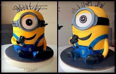 Minion cake - Cake by sweettale