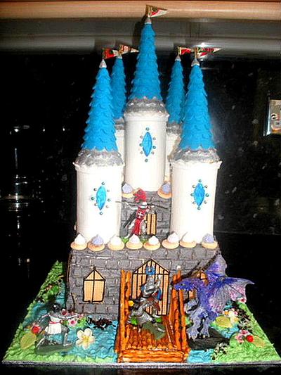 Birthday Castle Cake  - Cake by Zlatina Lewis Cake Boutique