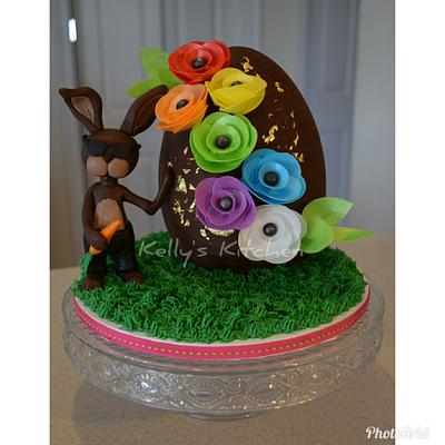 "Cheeky" Easter/Birthday Cake - Cake by Kelly Stevens