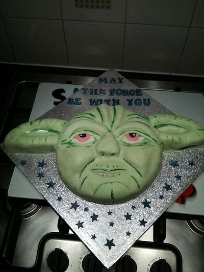 star wars yoda head - Cake by annaliese