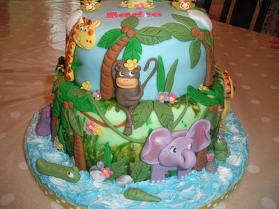 Jungle Friends Cake - Cake by Chaley O'Neill