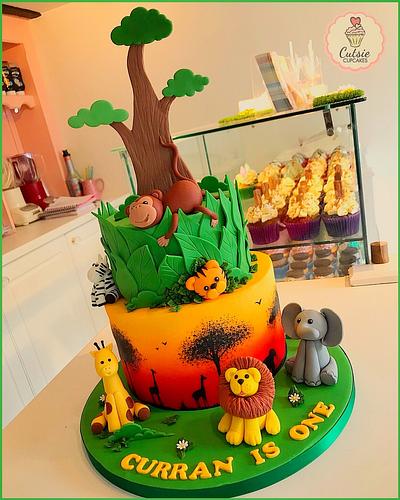 Safari Cake - Cake by Cutsie Cupcakes