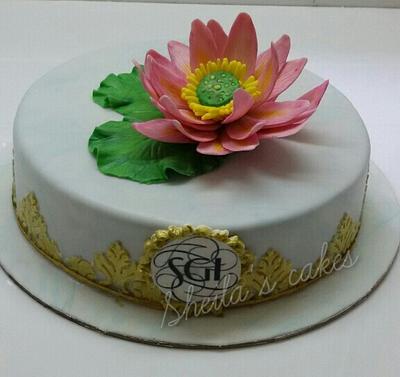 Lotus flower cake - Cake by sheilavk