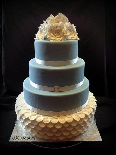 Blue and White - Cake by Jennifer Jeffrey