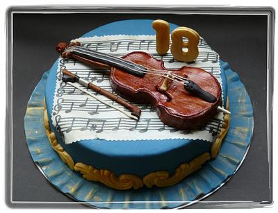 Cello for a Celloplayer  - Cake by la pasticceria di Gaby