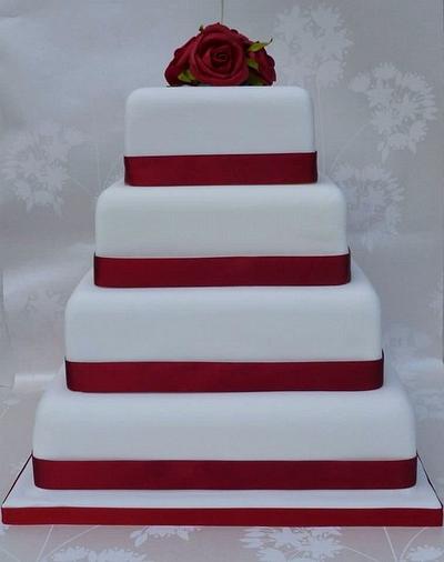 Elegant wedding cake - Cake by SweetDelightsbyIffat