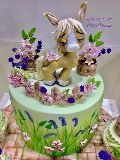 Little Pony & flowers - Cake by Elli Warren