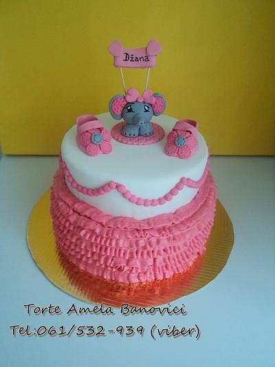 baby girl cake - Cake by Torte Amela
