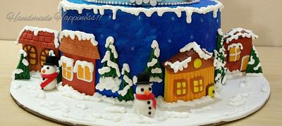 The winter scene! - Cake by Handmade Happiness
