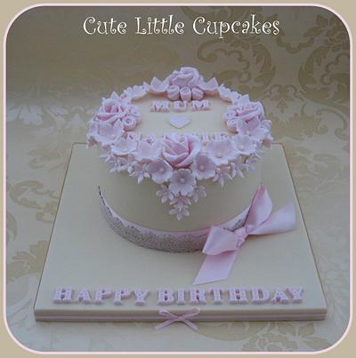 Shabby Chic Birthday Cake - Cake by Heidi Stone
