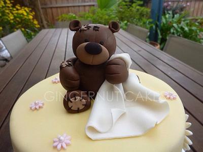 Teddy with blanket - Cake by Gingernut Cakes