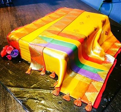 KANCHIPURAM SAREE CAKE - Cake by NikiG