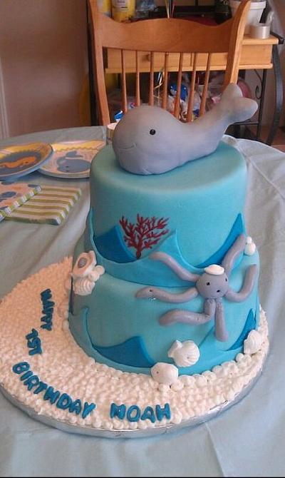 Whale Birthday Cake - Cake by Tammy 