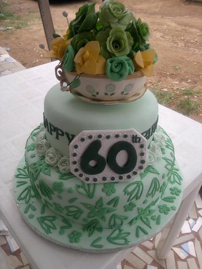  Blossom at 60 - Cake by caroline duduyemi