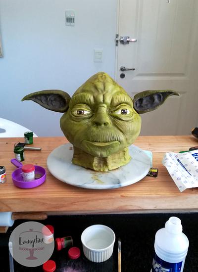 Yoda Starwars Cake - Cake by Evangeline.Cakes 