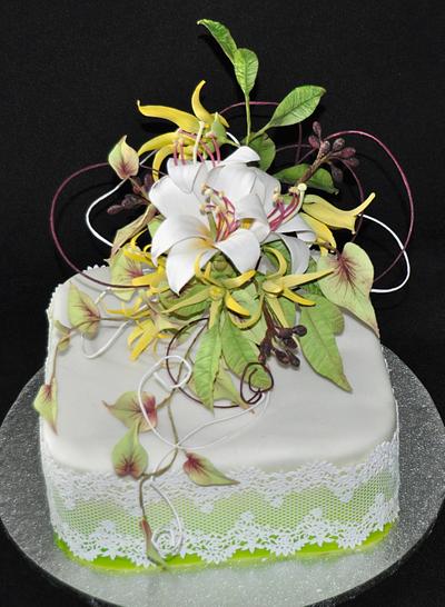 lime green wedding cake - Cake by 59 sweets