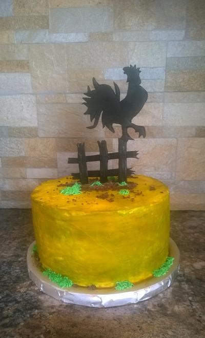 Rustic rooster cake - Cake by Tareli