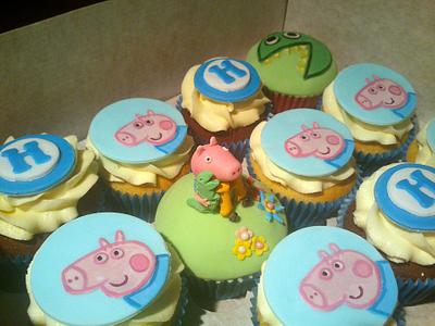 George Pig Cupcakes - Cake by Danielle Lainton