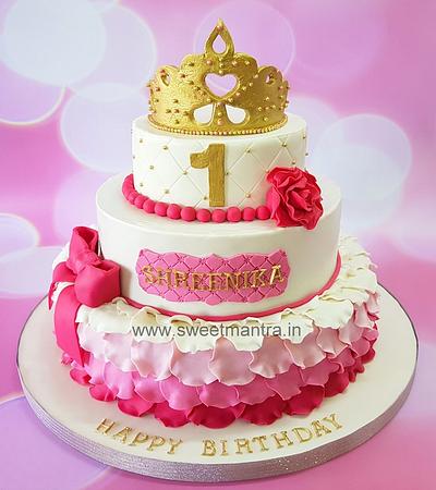 Princess 3 tier cake - Cake by Sweet Mantra Homemade Customized Cakes Pune